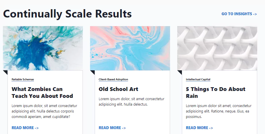 responsive article section - tailwind css