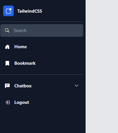 responsive sidebar tailwindcss