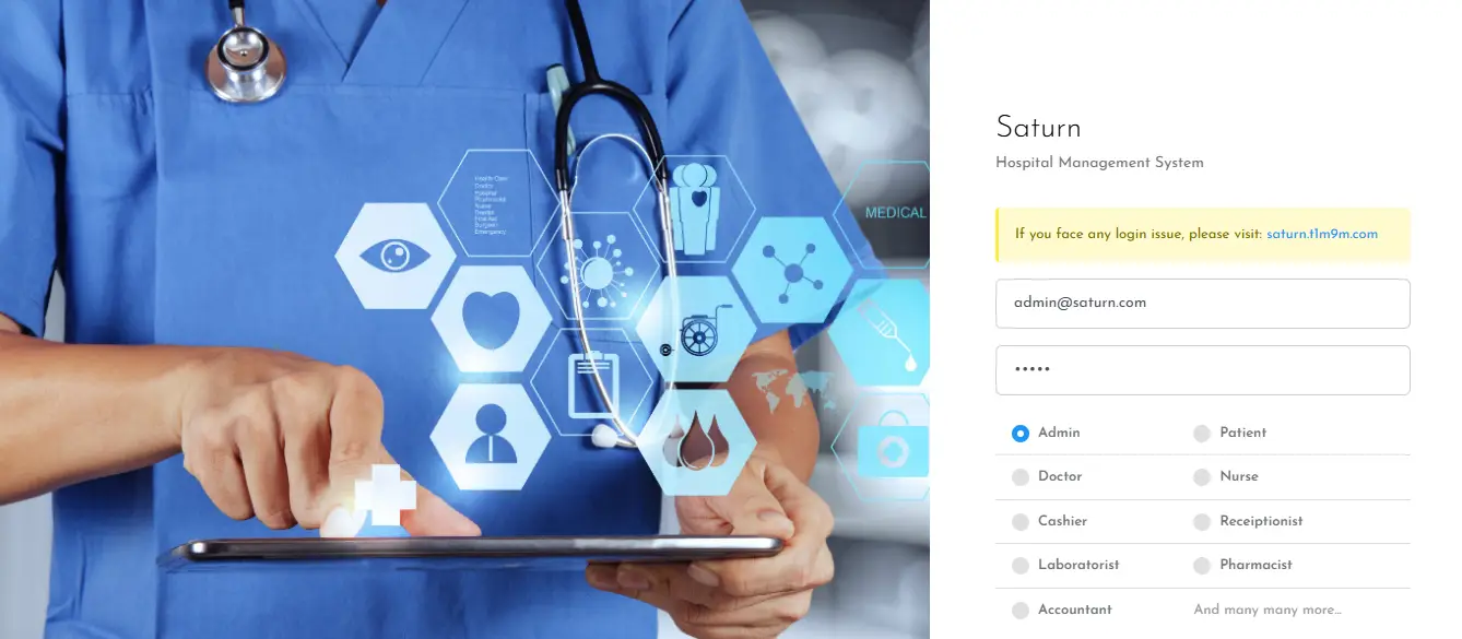 Saturn - Hospital Management System