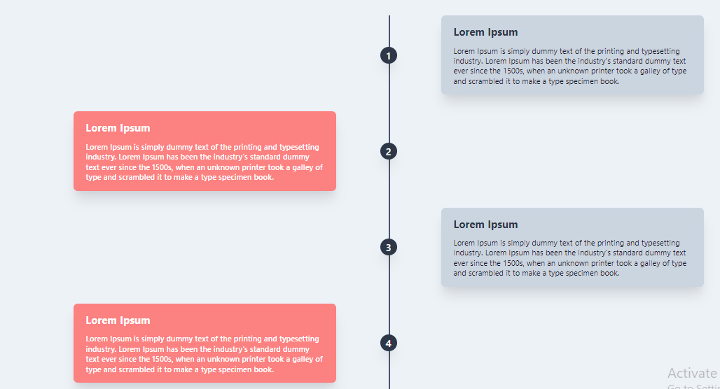 simple vertical timeline