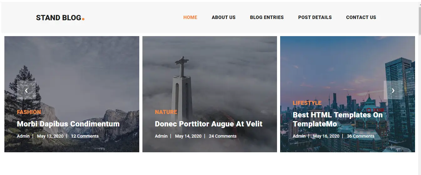 Stand Blog Template