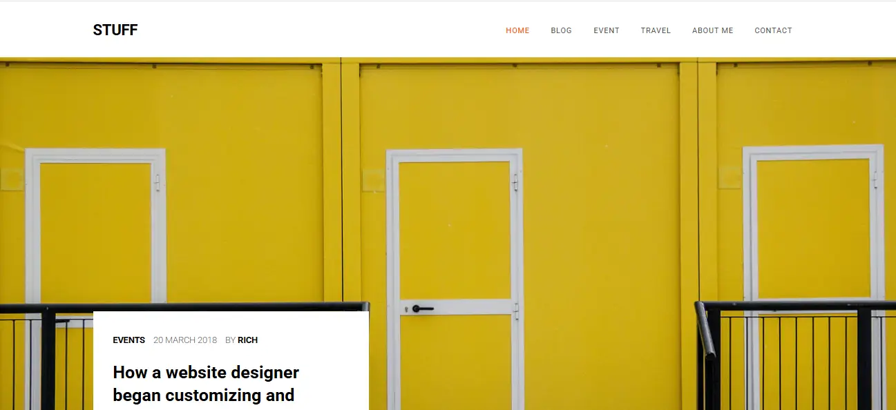 Stuff HTML5 Multi-page Bootstrap Blog Theme