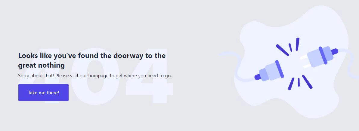 tailwind css 404 error page