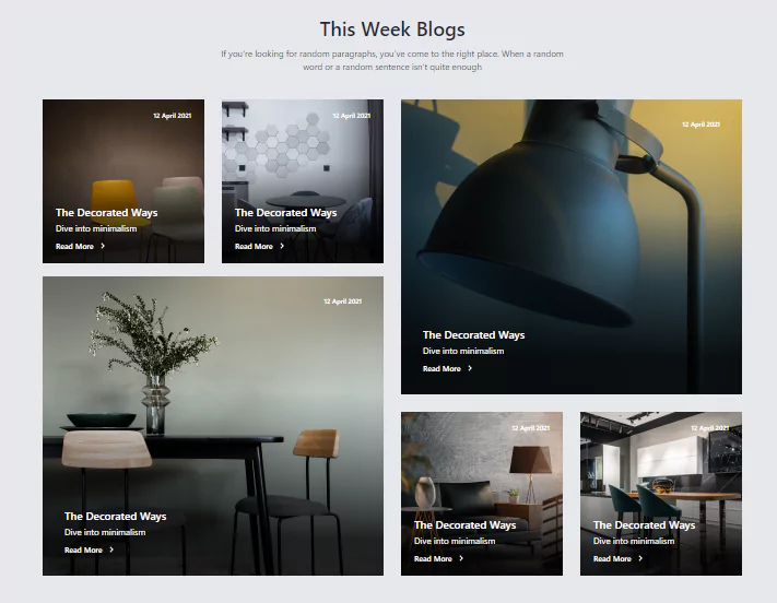 tailwind css blogs component
