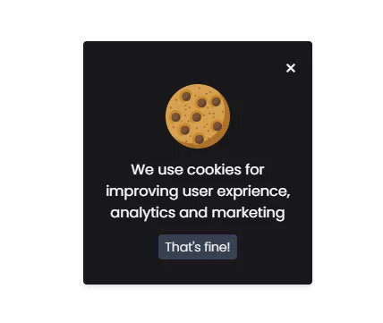8+ tailwind cookies consent banners - tailwind css cookie popup