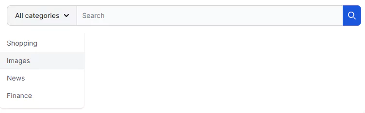 dropdown input