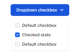 dropdown with checkbox