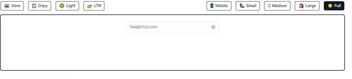 input component with icon