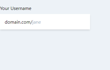 input with static text