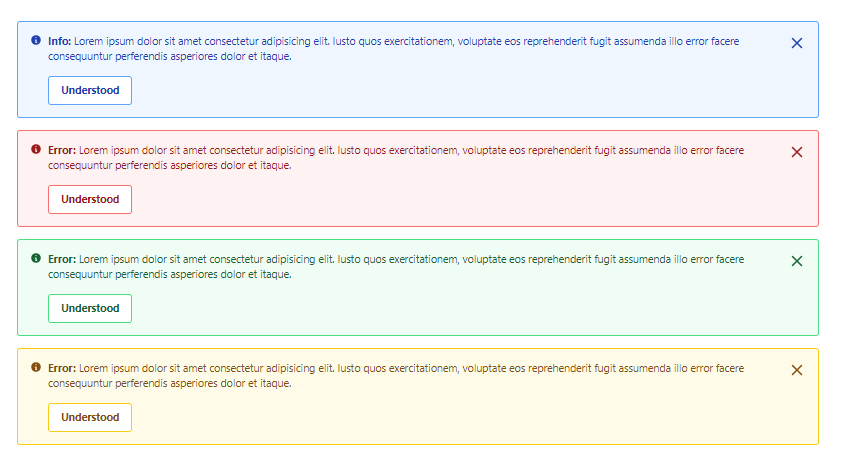 lexicon alert with button