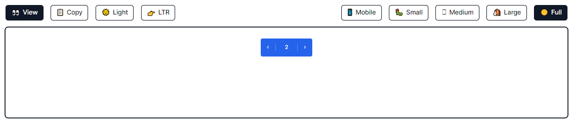 pagination background with input