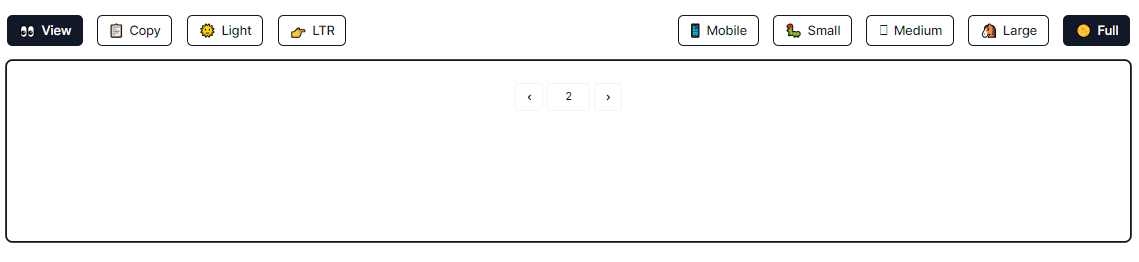 pagination with input