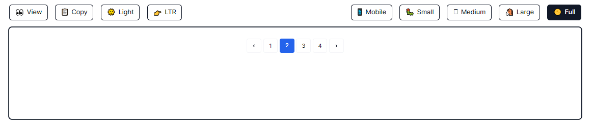 pagination with rounded buttons