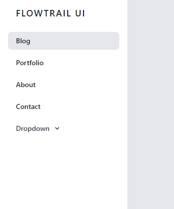 responsive sidebar with dropdown