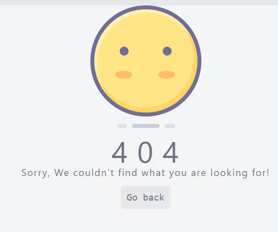simple 404 page