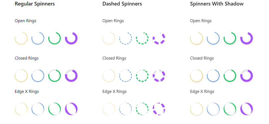 tailwind spinner collection