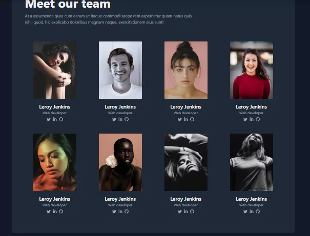 team section #2