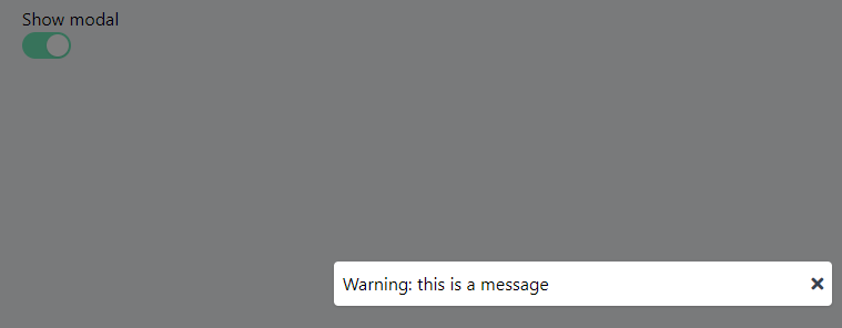 toggle modal