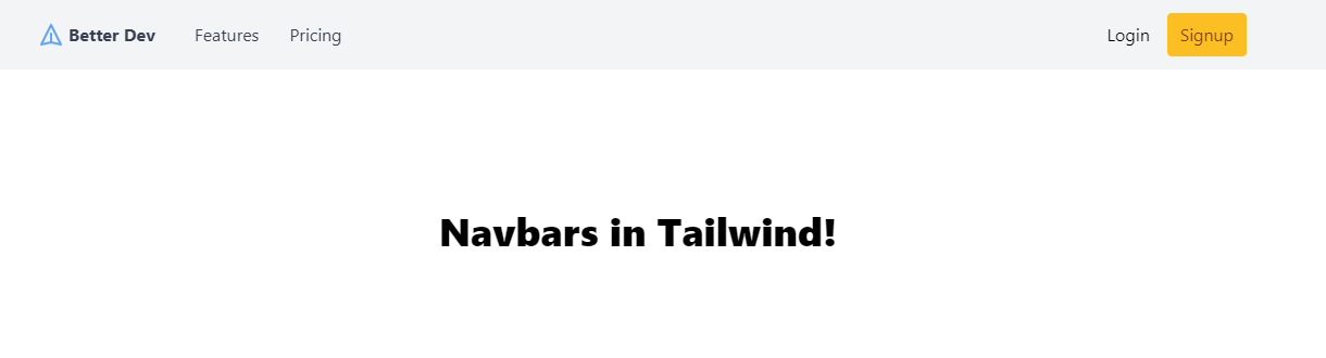 tailwind navbar