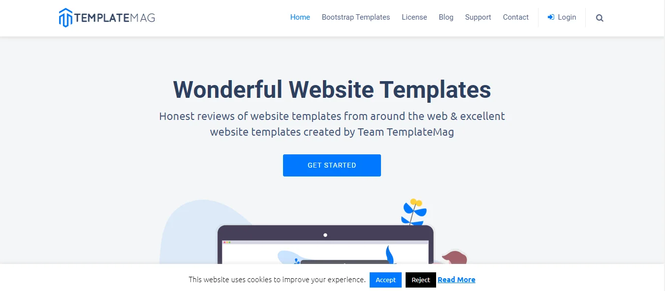 templatemag website homepage