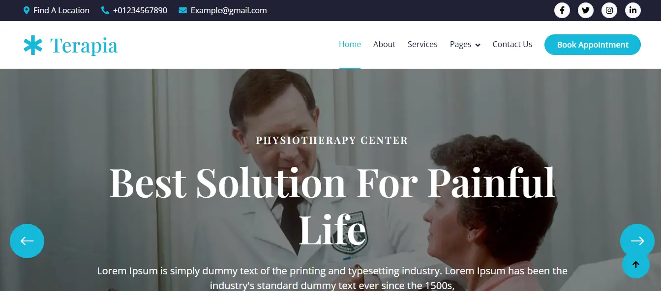 Terapia - Physical Therapy Website Template