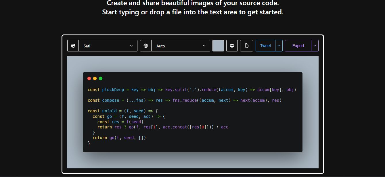 top 7 amazing websites to create beautiful images of your code in 2024/2025 - carbon
