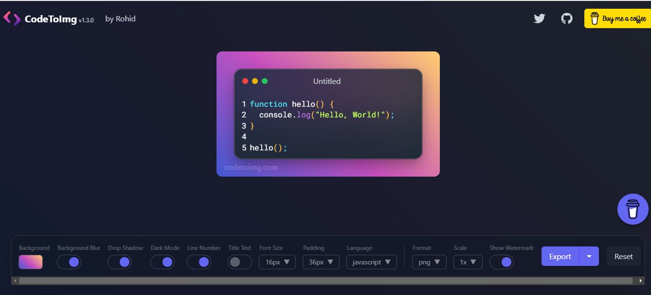 top 7 amazing websites to create beautiful images of your code in 2024/2025 - code to img