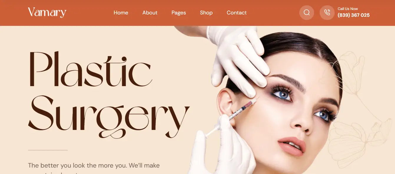 Vamary - Plastic Surgery HTML5 Template