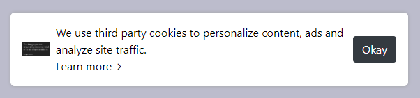 bootstrap 4 cookie consent notification