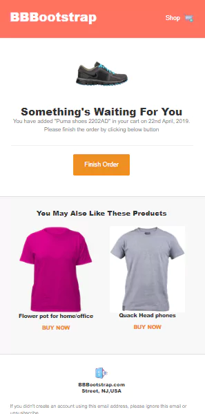 bootstrap 4 shopping cart