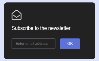 bootstrap 4 simple subscribe form