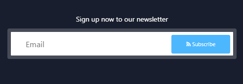 bootstrap 4 subscribe now form