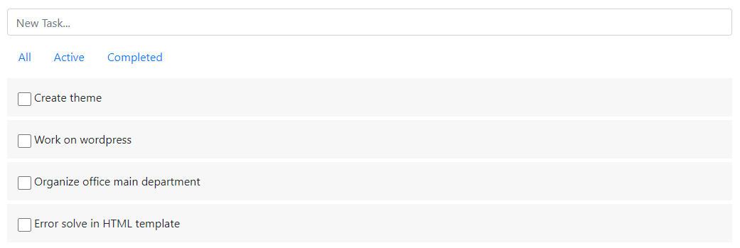 bootstrap 4 to-do list