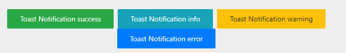 bootstrap 4 toast notification