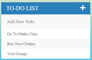 bootstrap 4 todo list 1