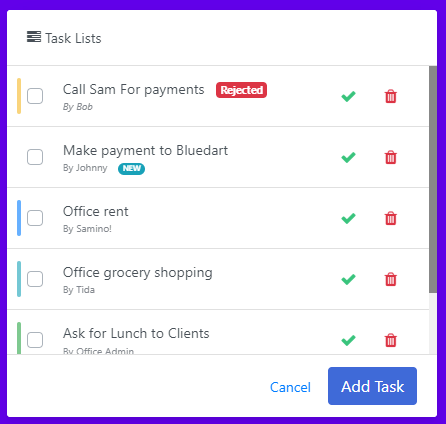 bootstrap 4 todo task list