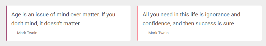 bootstrap blockquotes