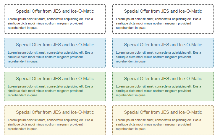 bootstrap coupon alert boxes