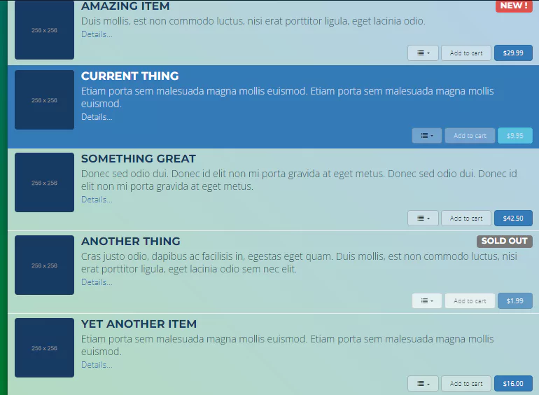 bootstrap list
