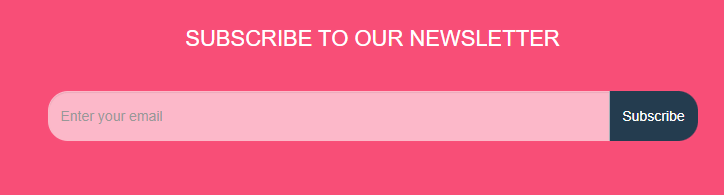 bootstrap newsletter subscription form