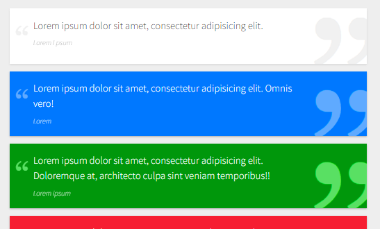 bootstrap quote block