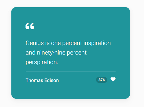 bootstrap quoteboxes with likes counter