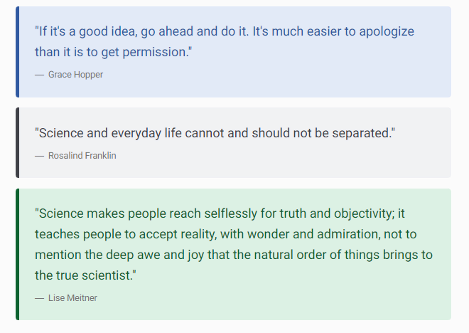 bootstrap quoteboxes