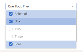 select dropdown with disabled options