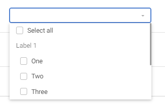 select dropdown with option groups