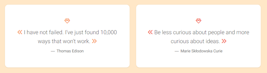 bootstrap square quoteboxes
