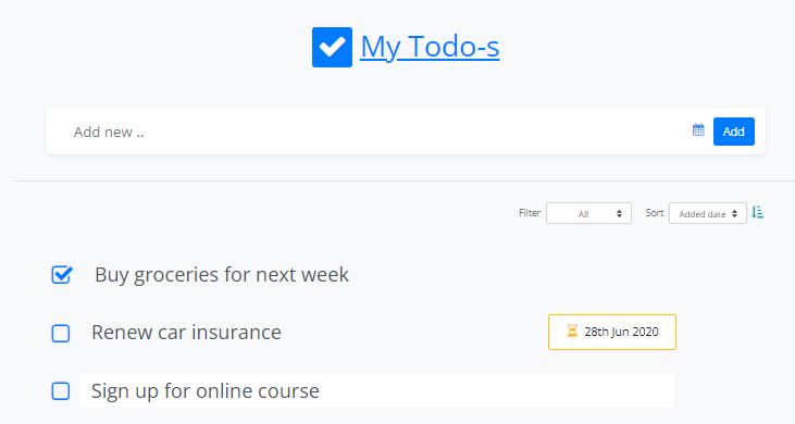 bootstrap - todo design