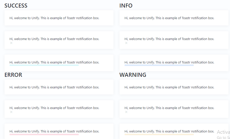 bootstrap unify light notifications