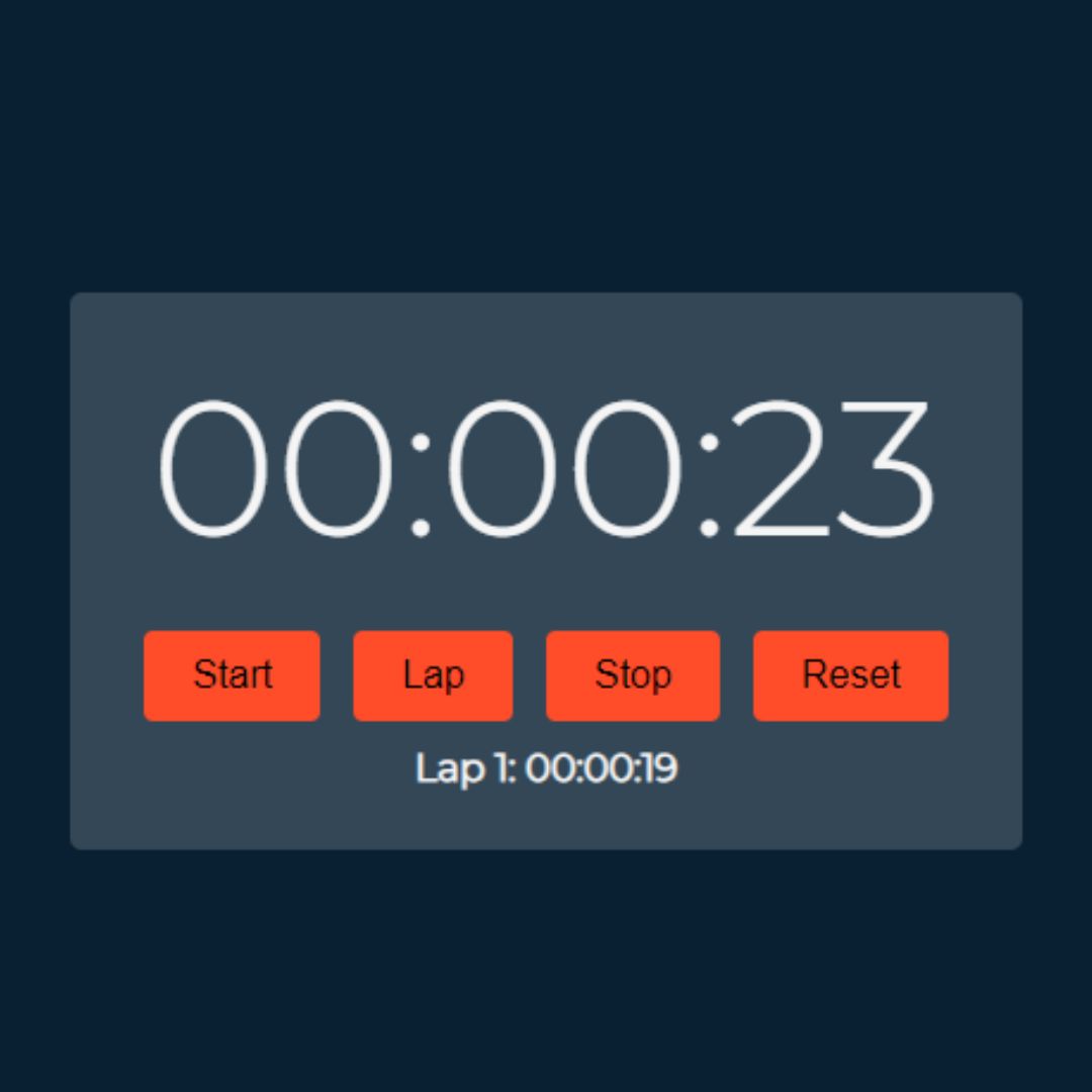 Build Your Own Stopwatch: HTML, CSS, and JavaScript Tutorial