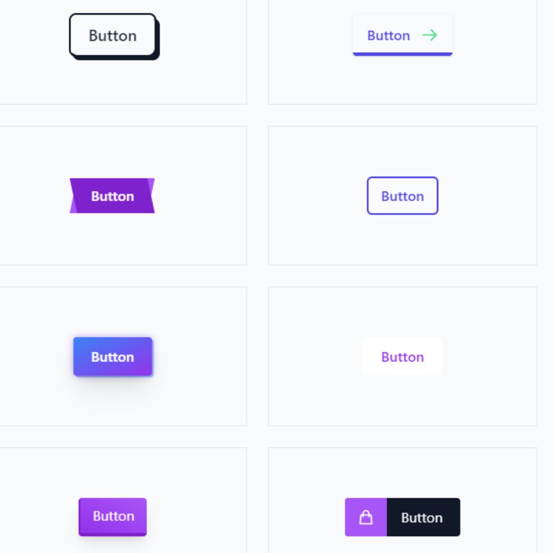 Collection of 100 HTML and CSS Mini Projects for Beginners with Source Code - Tailwind CSS Modern Buttons